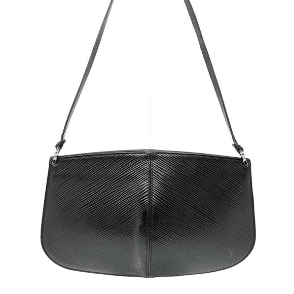 Louis Vuitton Demi Lune Epi Leather Black Shoulder Bag Fixed Strap - Picture 1 of 9